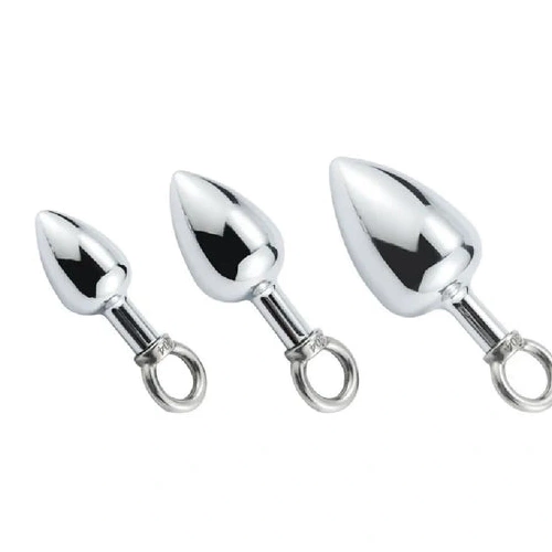 Anal Hooks Stainless with DiscreetChoice Steel Ring Set Anal Cock Hook 4663 0723